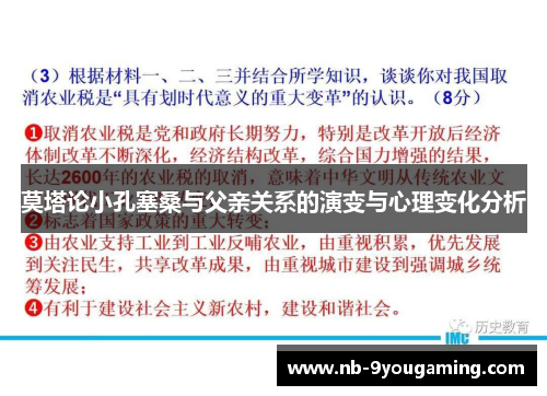 莫塔论小孔塞桑与父亲关系的演变与心理变化分析 莫塔论小孔塞桑与父亲关系的演变与心理变化分析